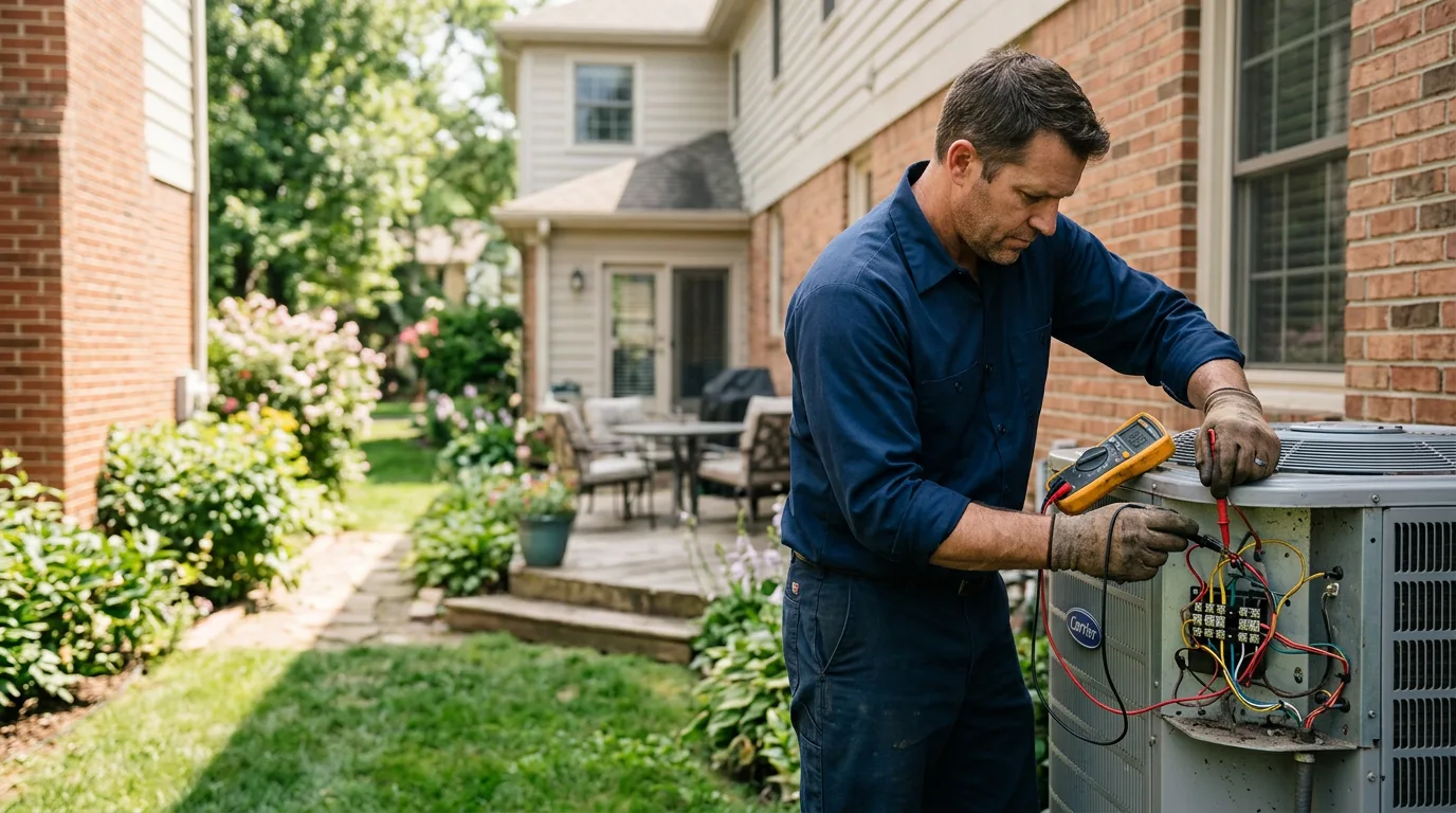 HVAC technician working near Brandon, VT
